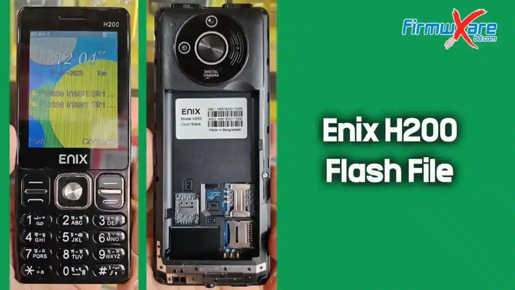 Enix H200 Flash File (Firmware) SC6531E 1 Enix H200 Flash File