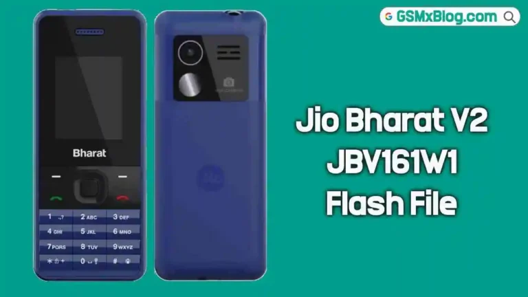 Jio Bharat V2 JBV161W1 Flash File