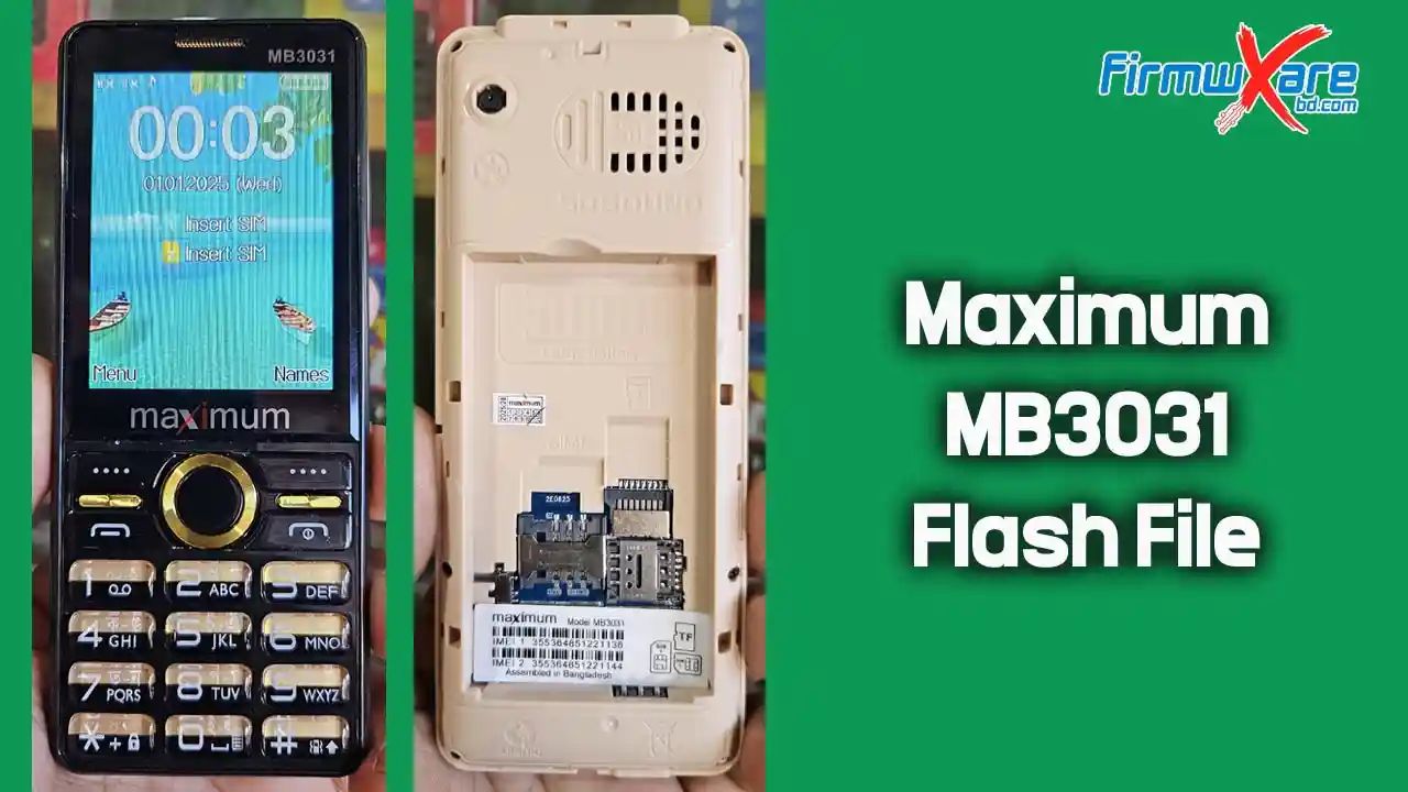 Maximum MB3031 Flash File (Firmware) MT6261DA 1 Maximum MB3031 Flash File