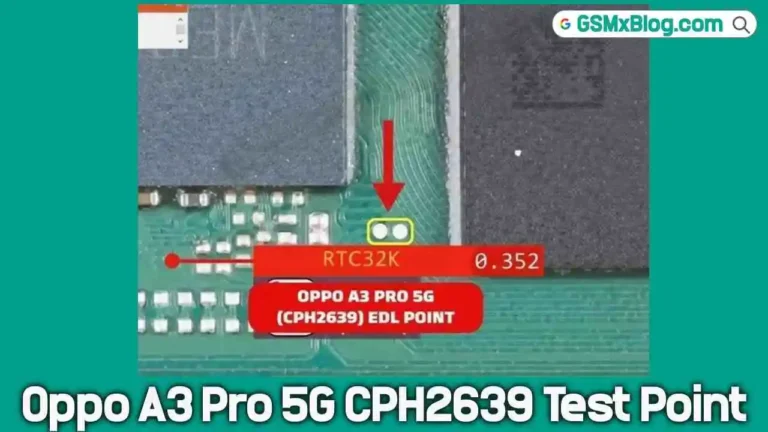 Oppo A3 Pro 5G CPH2639 Test Point (EDL Point) – How to Enter EDL Mode 9008