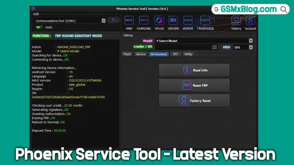 Download Phoenix Service Tool V7.0.5 (Latest Version) Installer 1 Phoenix Service Tool
