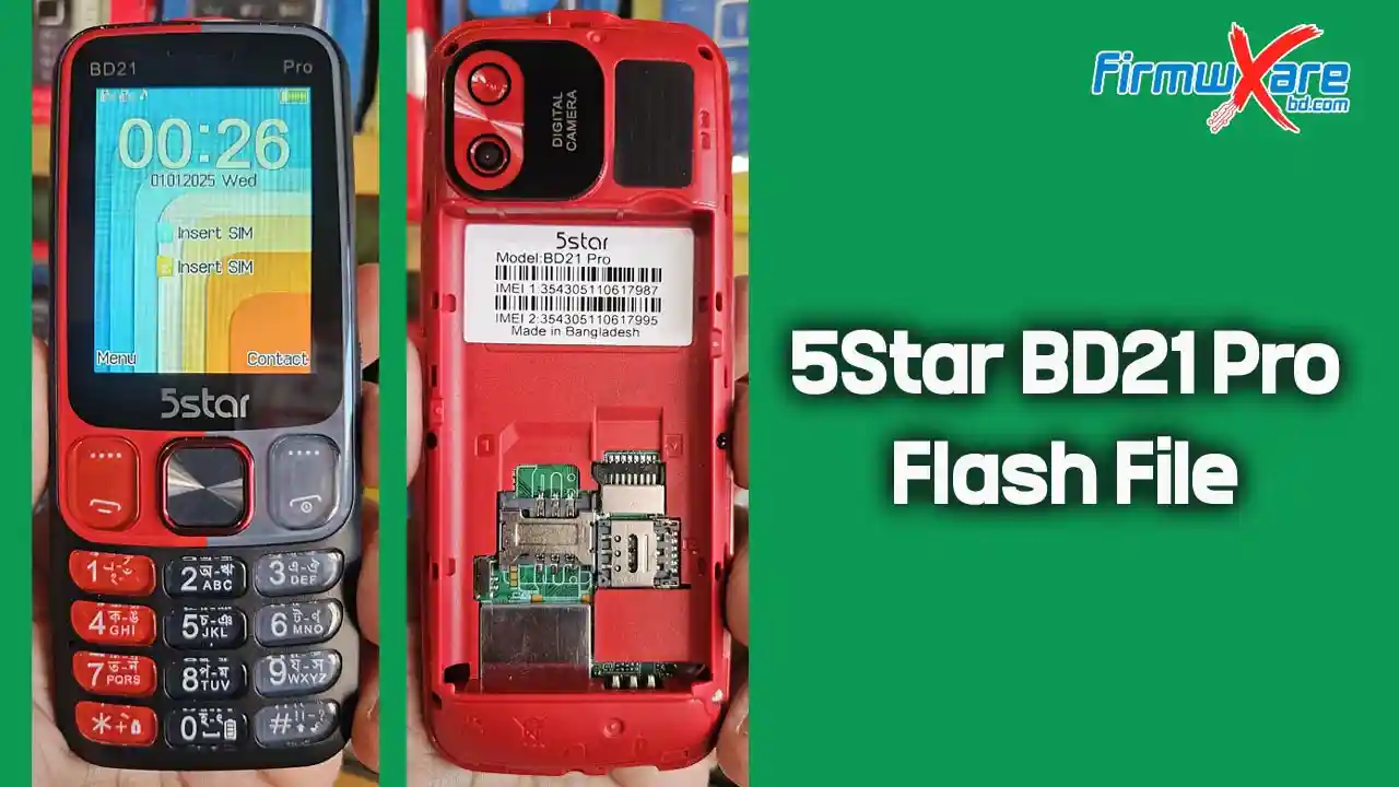5Star BD21 Pro Flash File (Firmware) MT6261DA 1 5Star BD21 Pro Flash File