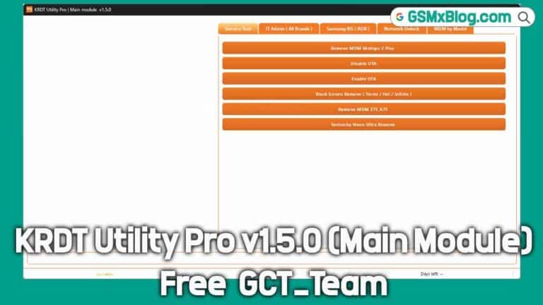 KRDT Utility Pro v1.5.0 (Main Module) Free By GCT_Team