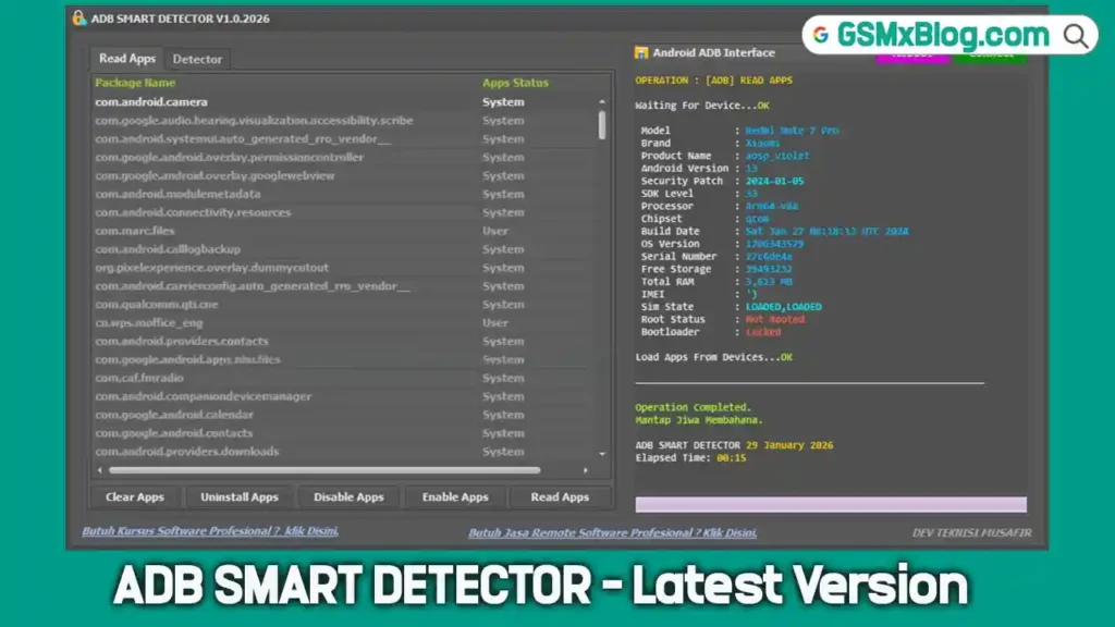 ADB SMART DETECTOR v1.0.2026 (Latest Version) Download Free 1 ADB SMART DETECTOR (Latest Version)