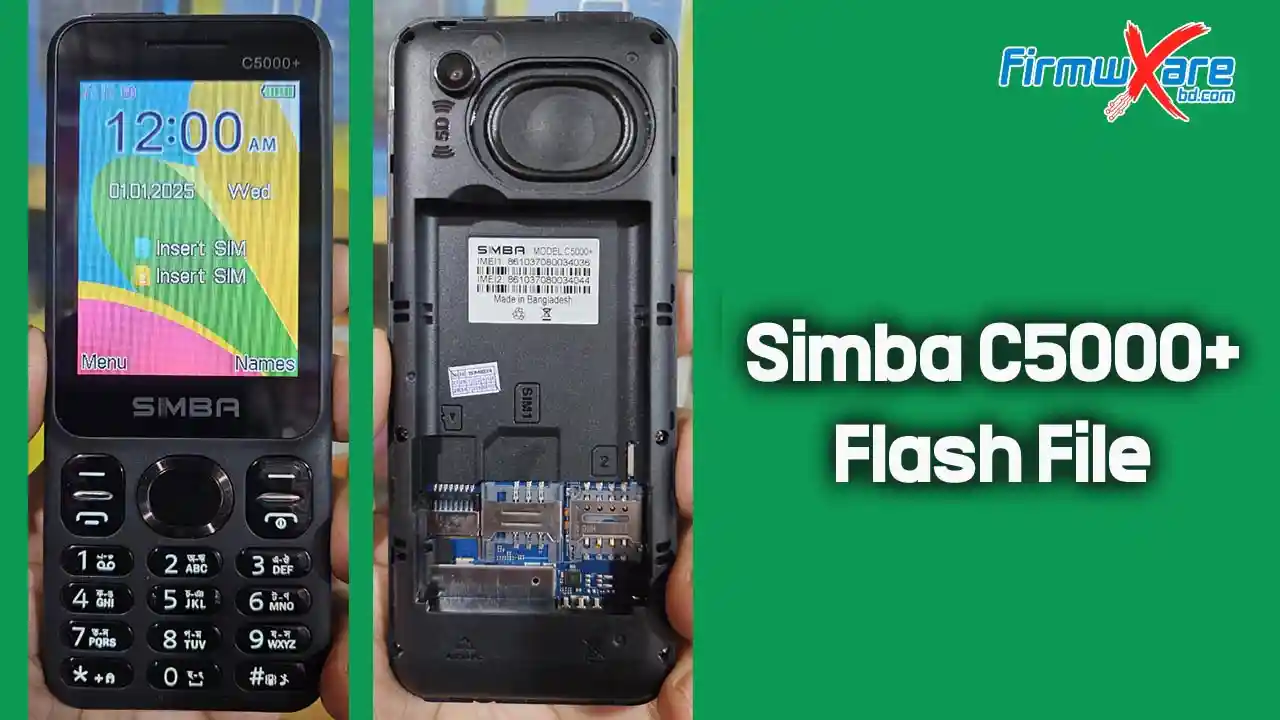 Simba C5000+ Flash File (Firmware) MT6261DA 1 Simba C5000+ Flash File