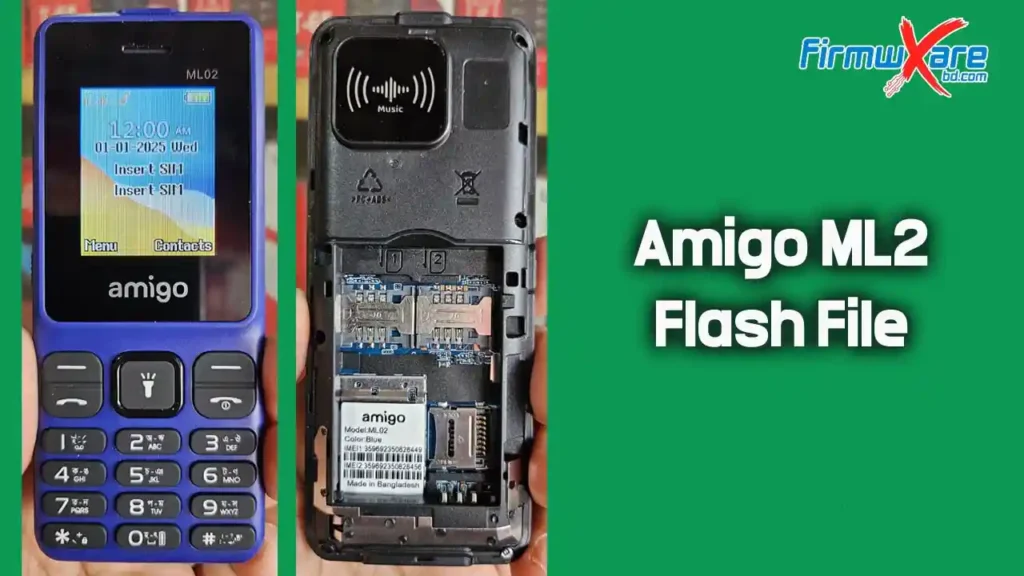 Amigo ML02 Flash File (Firmware) MT6261DA 1 Amigo ML02 Flash File