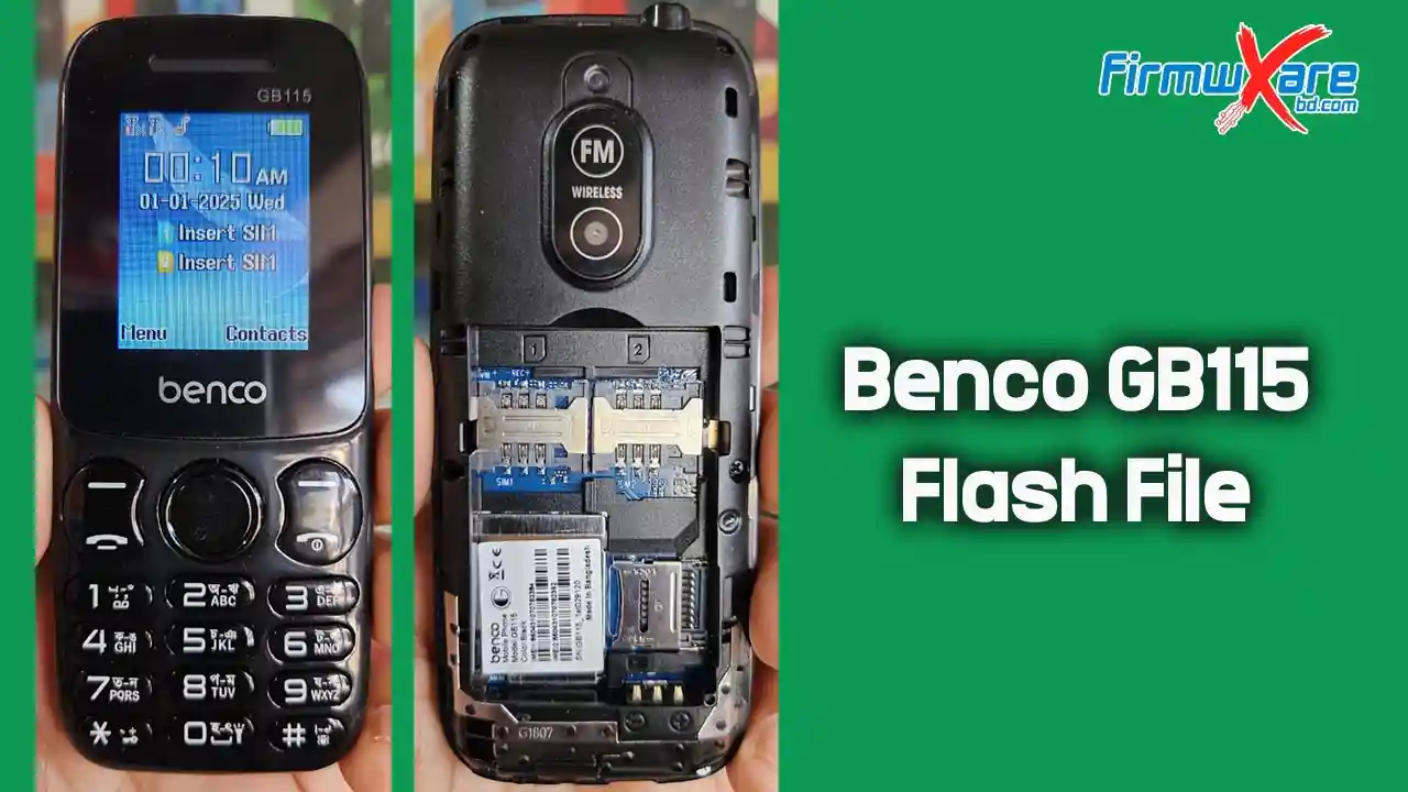 Benco GB115 Flash File (Firmware) MT6261 1 Benco GB115 Flash File