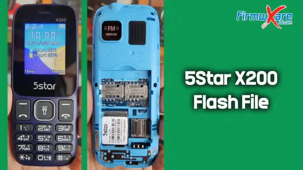 5Star X200 Flash File (Firmware) SC6533G 1 5Star X200 Flash File