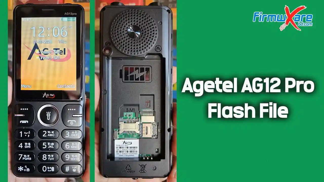 Agetel AG12 Pro Flash File (Firmware) SC6531E 1 Agetel AG12 Pro Flash File