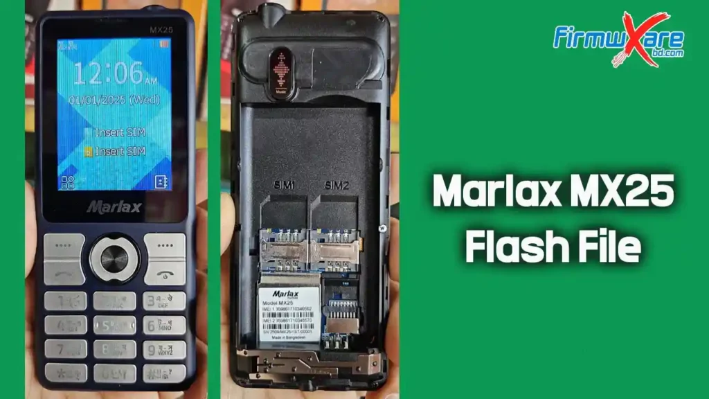 Marlax MX25 Flash File (Firmware) MT6261DA 1 Marlax MX25 Flash File