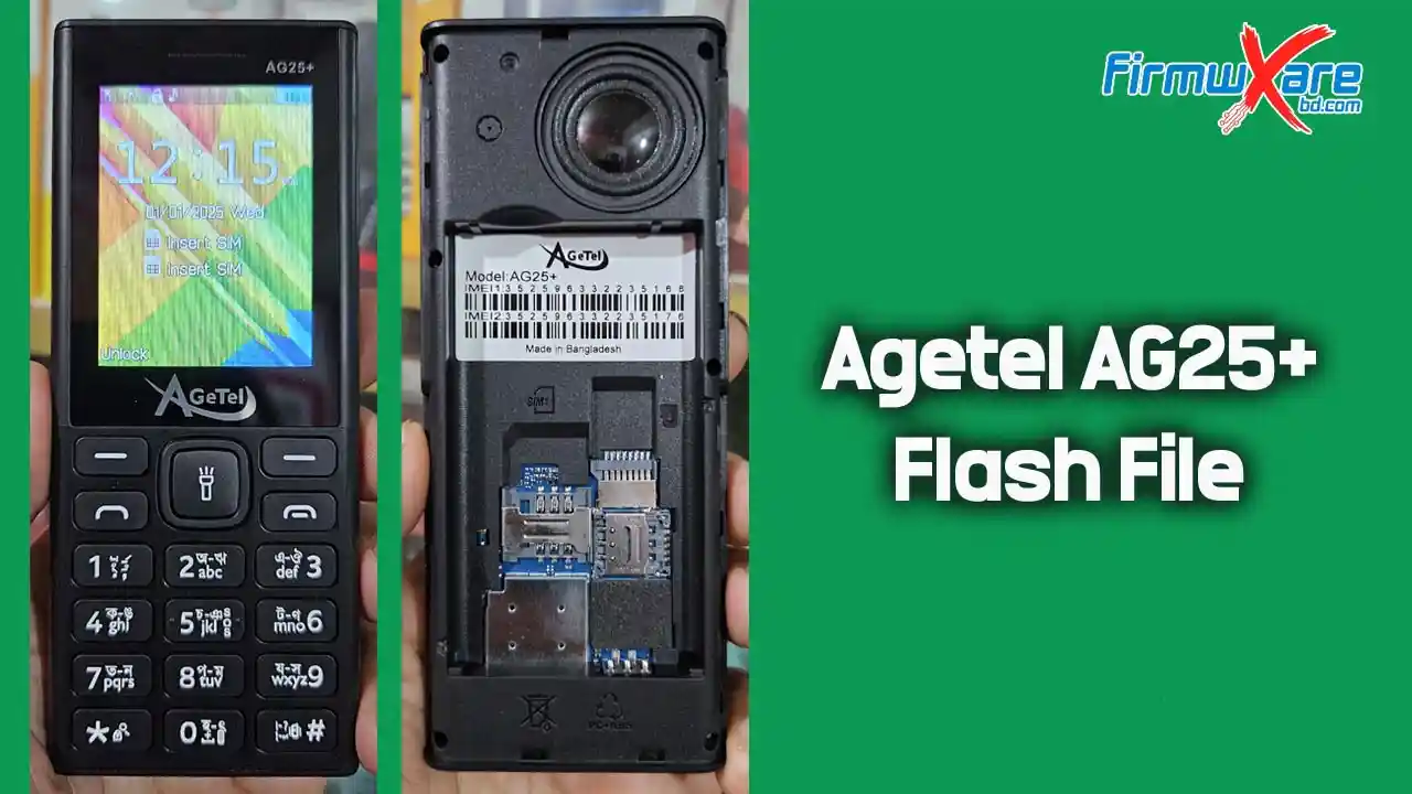 Agetel AG25+ Flash File (Firmware) SC6531E 1 Agetel AG25+ Flash File