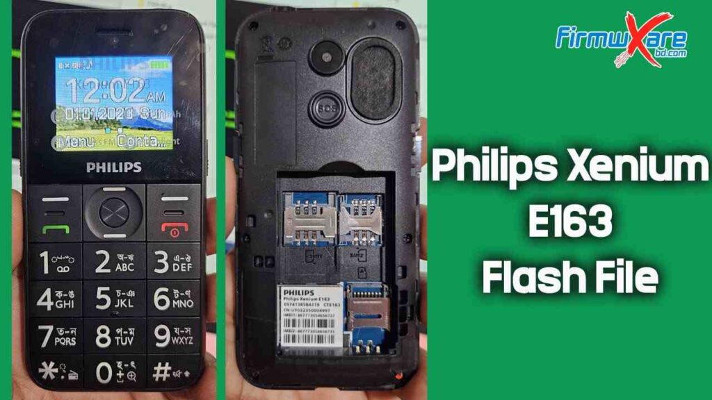 Philips Xenium E163 Flash File