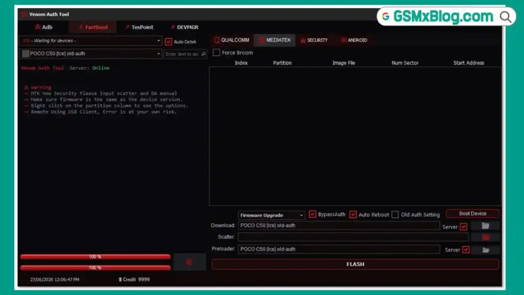 Download Venom Auth Tool Free Version – Xiaomi & POCO Auth Tool 1 Venom Auth Tool Free Version