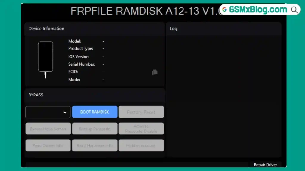 FRPFILE RamDisk A12-A13 V1.0.2 Download Free – Windows Tool 1 FRPFILE RamDisk