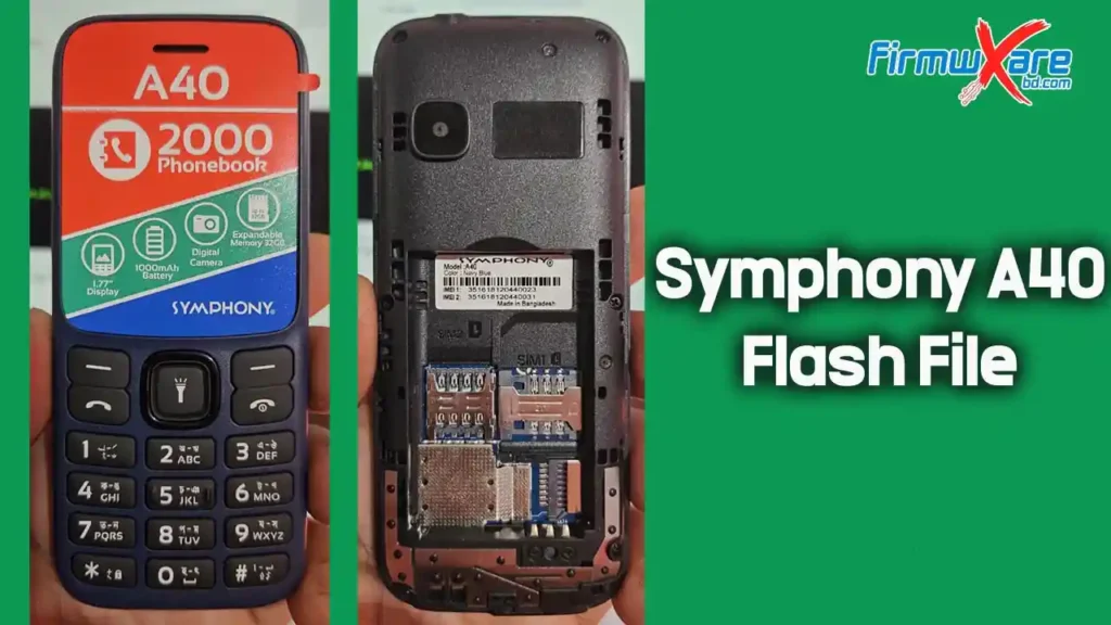 Symphony A40 Flash File (Firmware) SC6533G 1 Symphony A40 Flash File