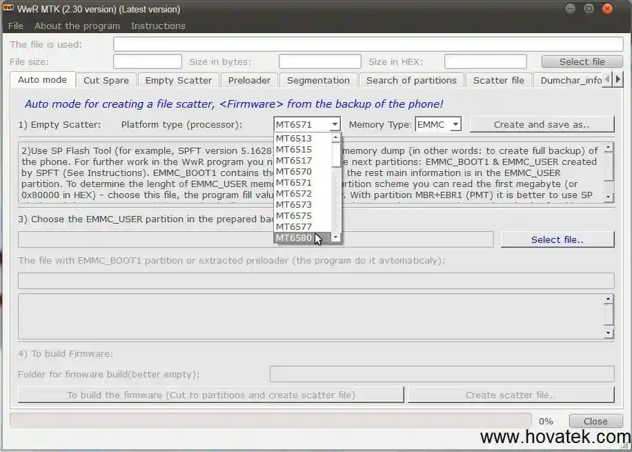 WWR MTK Tool v2.51 Free – Scatter File Generator for MediaTek 1 WWR MTK Tool