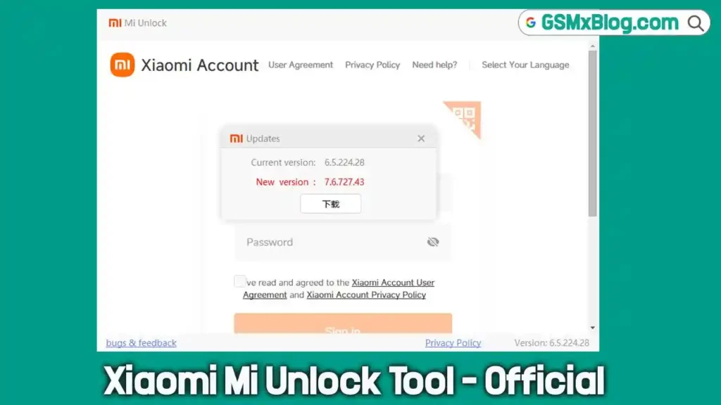 Xiaomi Mi Unlock Tool v6.5.224.28 (Latest) – Official Bootloader Unlock Tool 1 Xiaomi Mi Unlock Tool