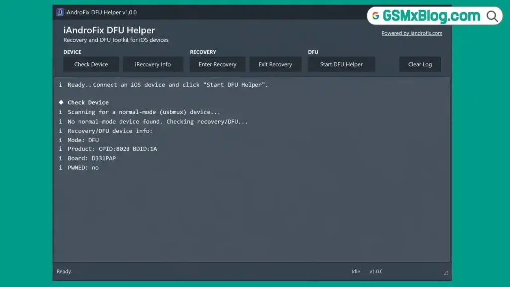 iAndroFix DFU Helper v1.0.0 Download – Free Tool 1 iAndroFix DFU Helper